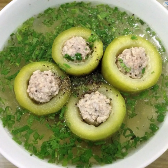 Canh bí xanh nhồi thịt