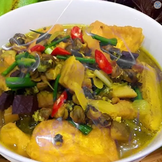 Ốc bưu nấu chuối xanh